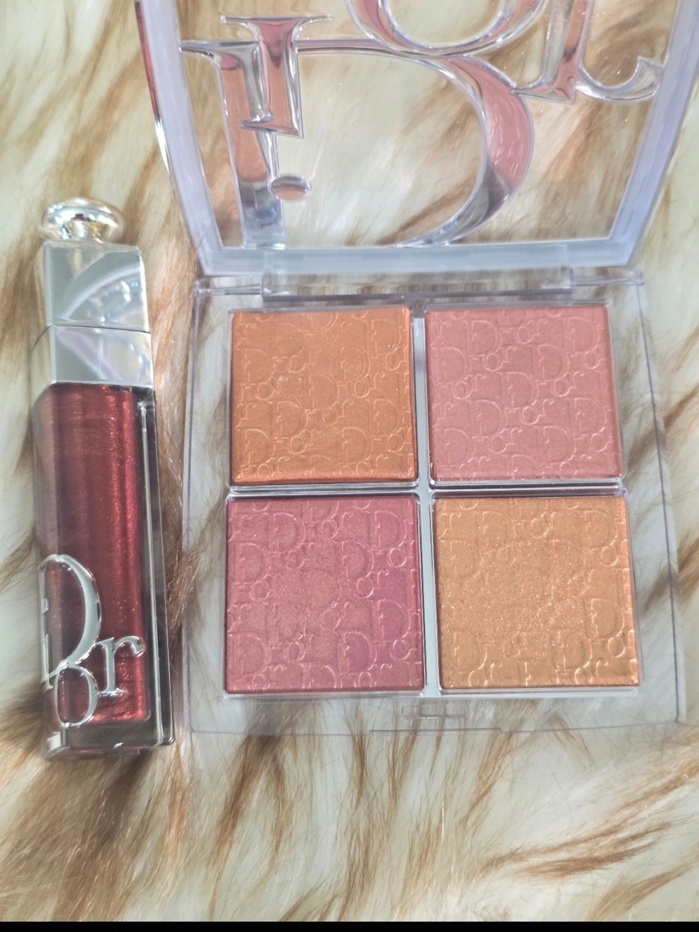 Dior highlighter shade 005 Sunlit Amber & lip luminizer Sunlit Amber (rare item)